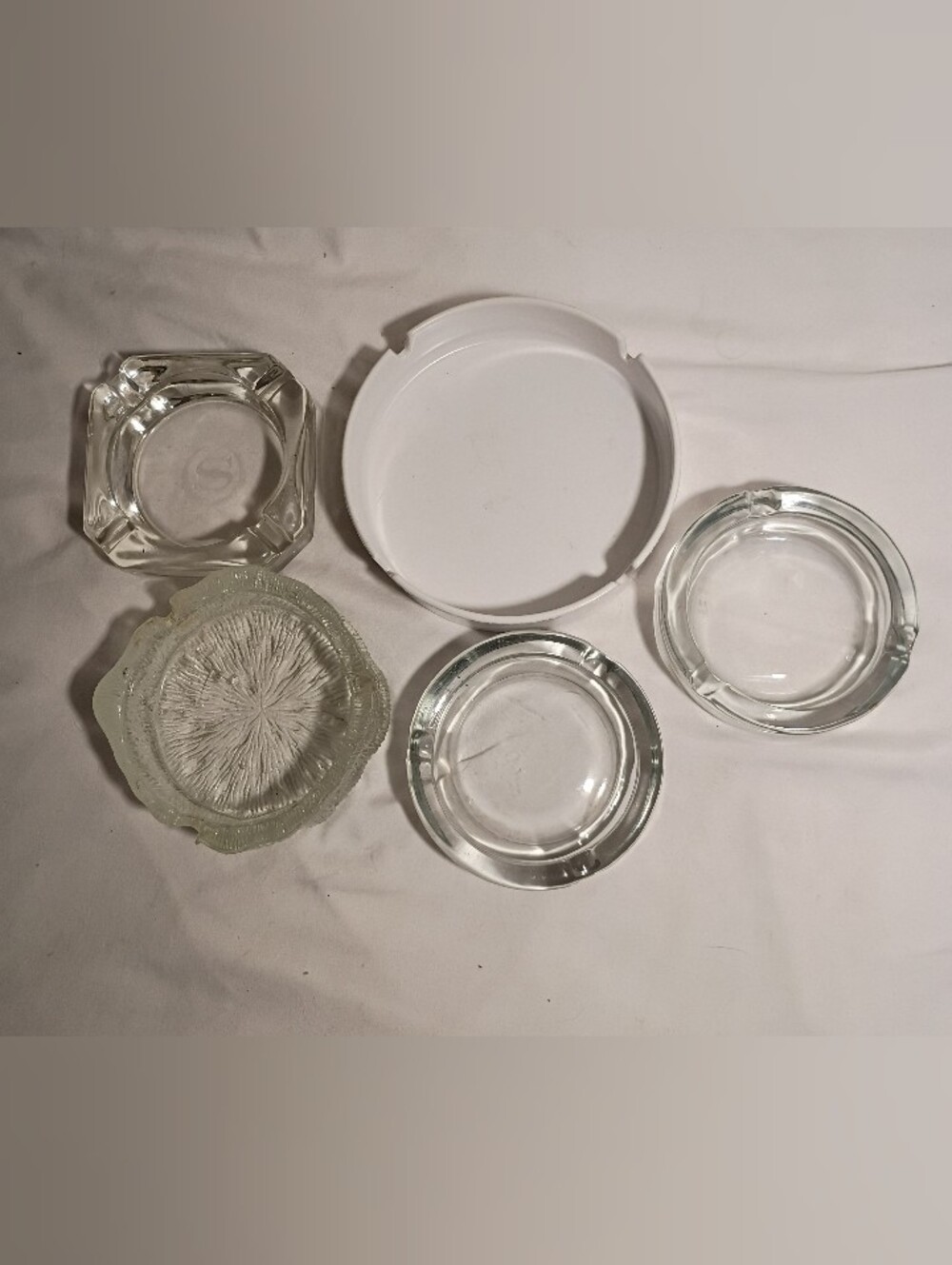 Vintage Ashtray Lot Mid Century Modern MCM Glass Melamine Gessner Sheraton